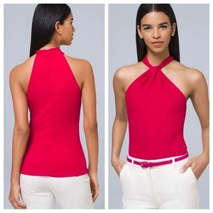 WHBM Keyhole Halter Top